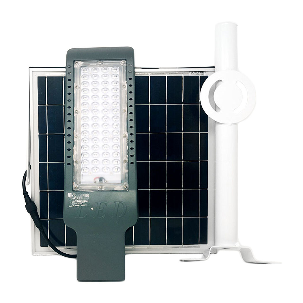Lampara suburbana Led Disponible en 30,60 y 90 Watts Solar con Brazo Metálico