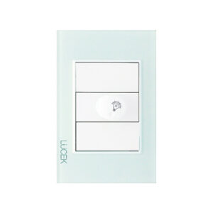 Placa Lucek crystal dimmer crystal/blanco