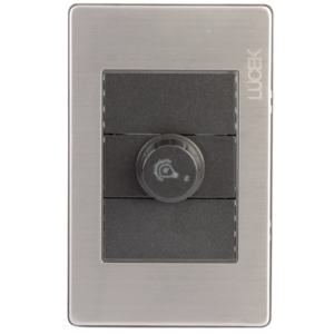 Placa Lucek metal dimmer anonizado