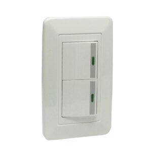 Placa Adir Capri armada con 2 apagadores escalera